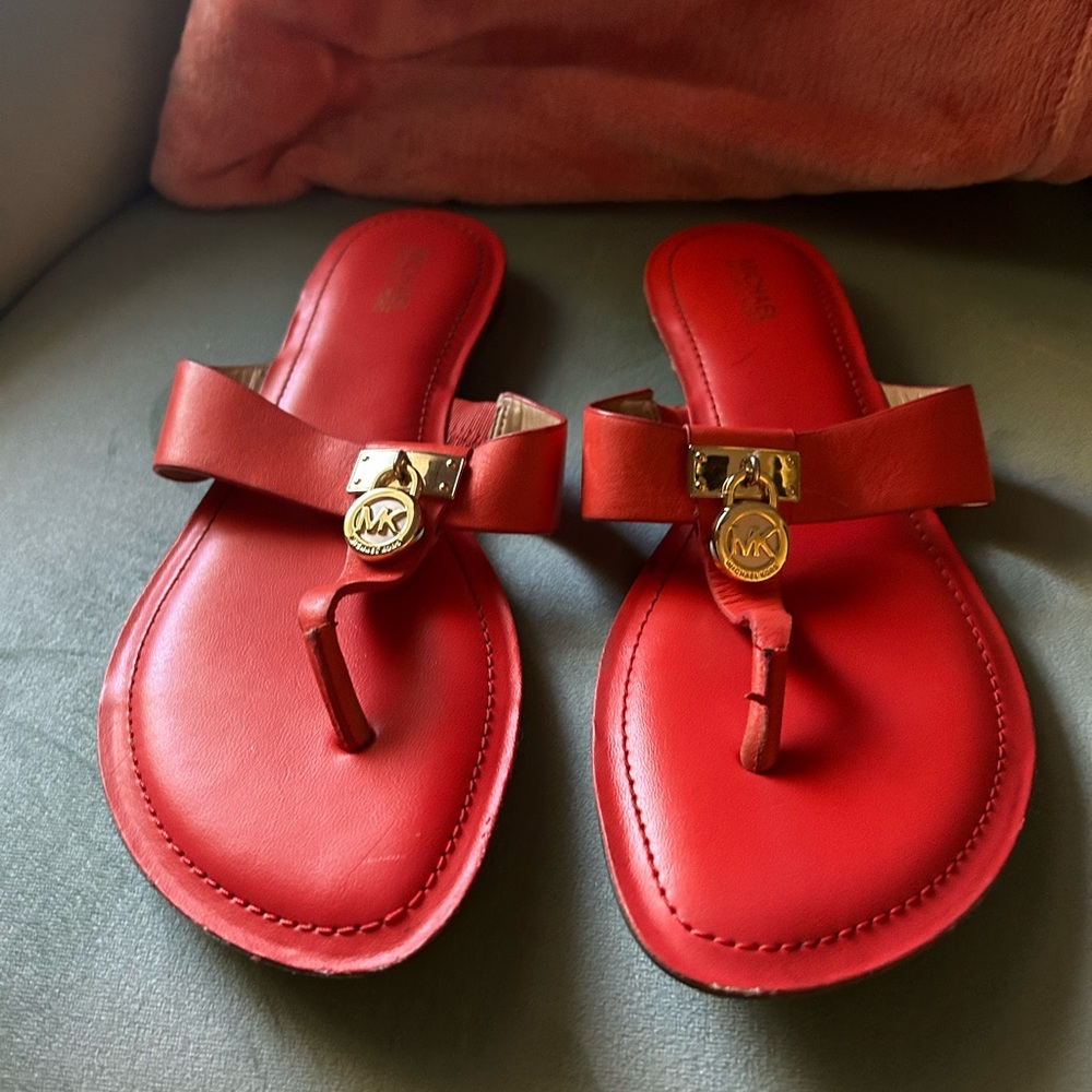 Michael Kors Red Women's Sandals